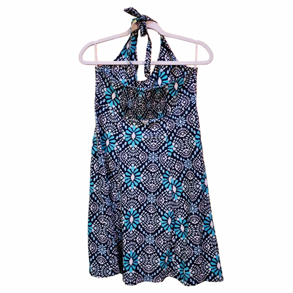 Blue and white Columbia Omni Wick halter dress Size M - Picture 2 of 3